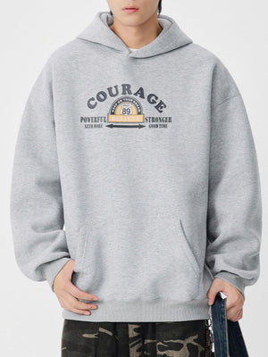 Letter Print Hooded Sweatshirts&Hoodies