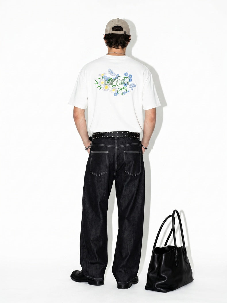 Butterfly Floral Printed T-shirts
