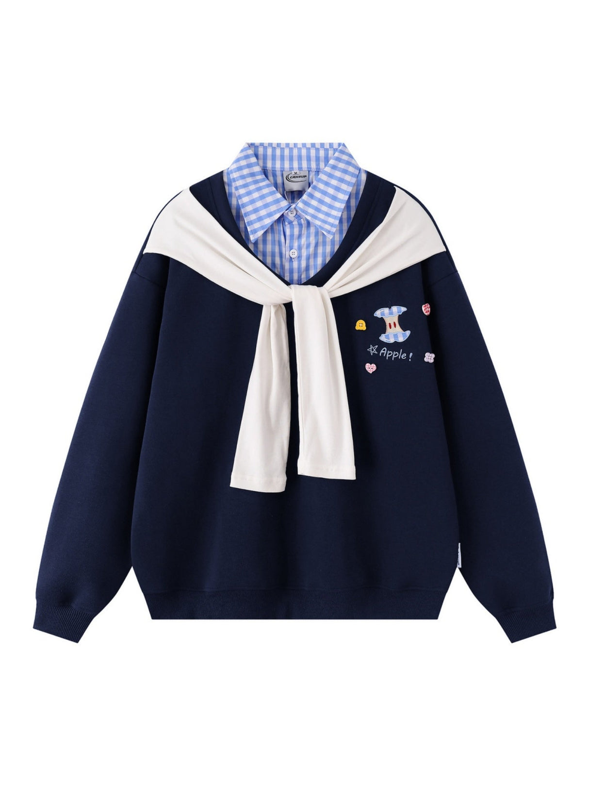 Liber Autumn Neutral wear Fake two pieces Apple Polo Shirts
