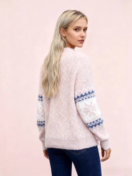 Splicing Color-blocked Sweaters