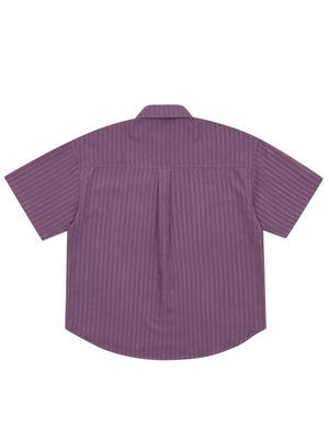 Retro Embroidery Stripes Ins Shirts