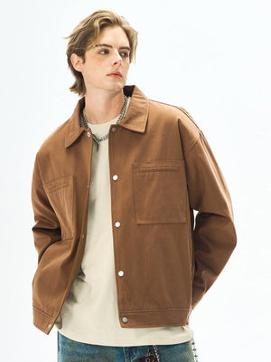 Liber Autumn Men's Solid Color Jackets