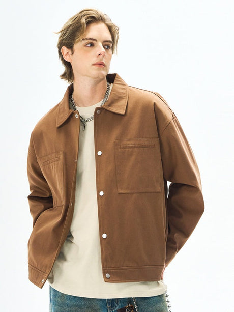 Liber Autumn Men's Solid Color Jackets