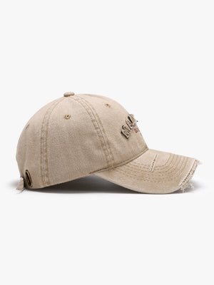 Letter Washed Patch Embroidery Baseball Cap