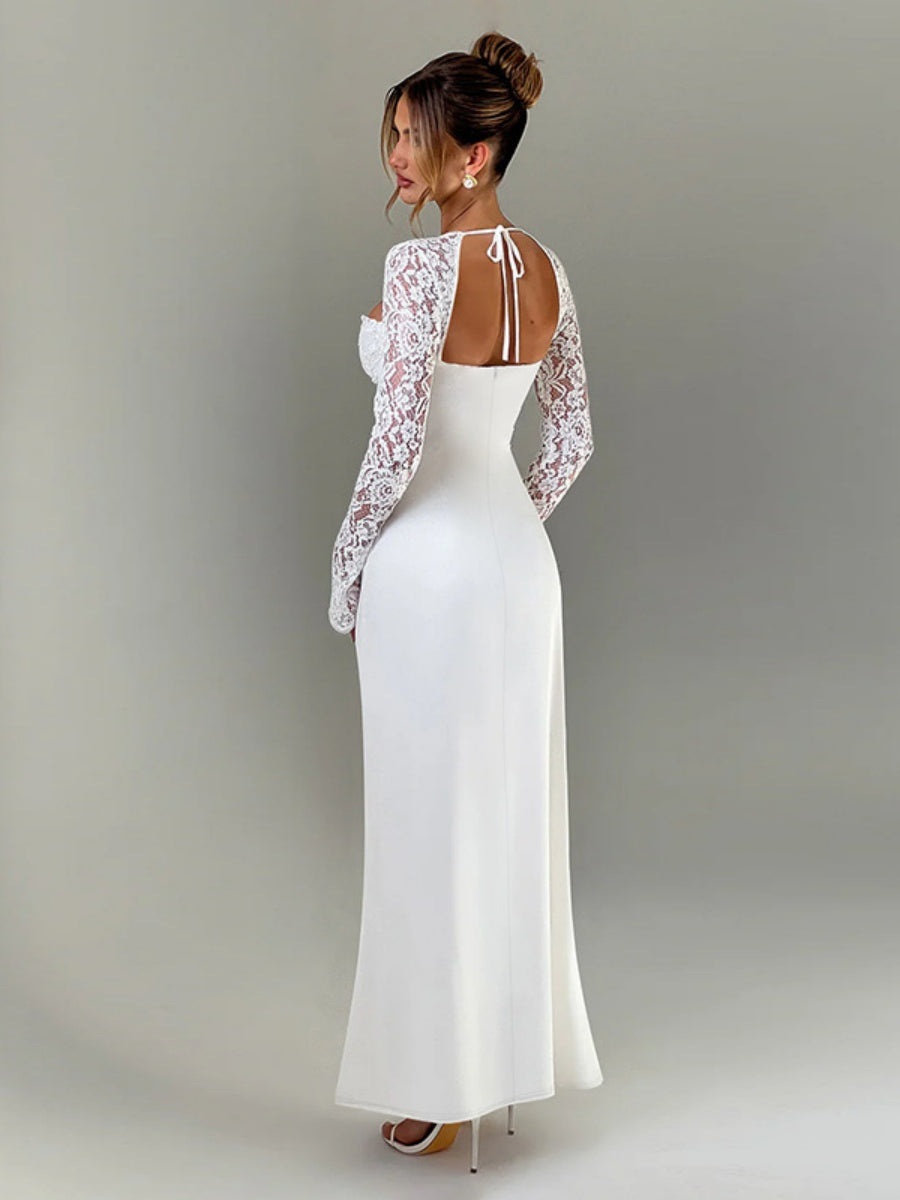 Liber Autumn Women's Slit Maxi Dresses