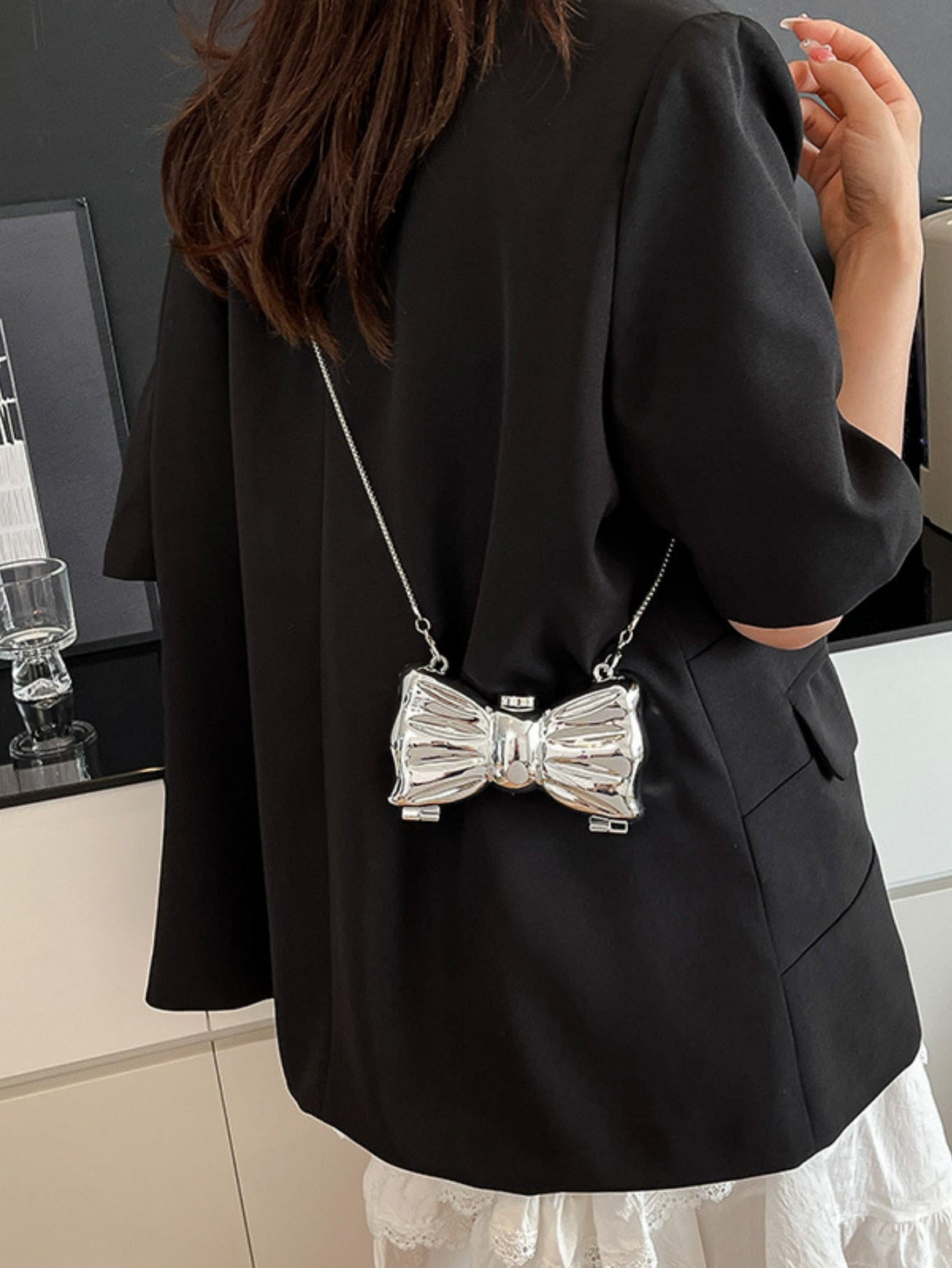 Miniature Bow Evening Chain Shoulder/crossbody Bag