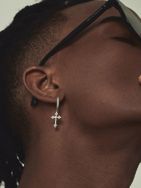 Cross Hip Hop Earrings