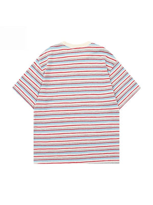 CityBoy Red And Blue Stripes VIBE T-shirts