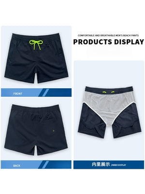 Outerwear Solid Color Quick-drying Breathable Beach Shorts