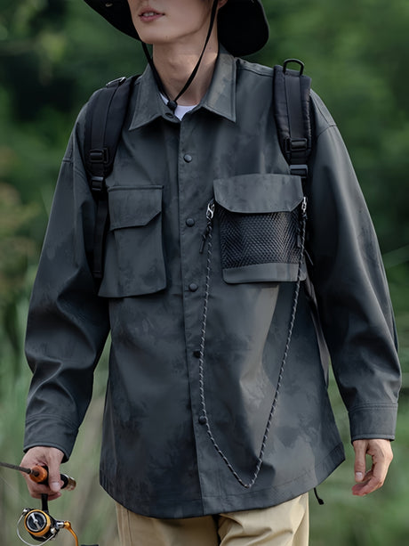 Large Pockets Water Proof Windproof Outdoor Functional Style Shirts