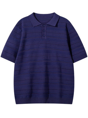 Retro Old Money Style Leisure Polo Shirts