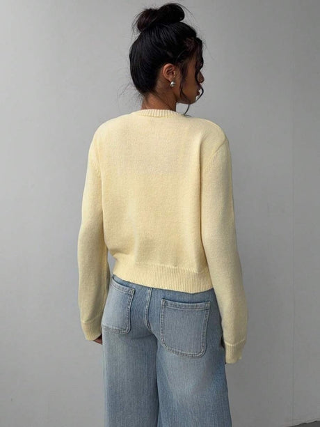 Thread Solid Color Simplicity Cardigans