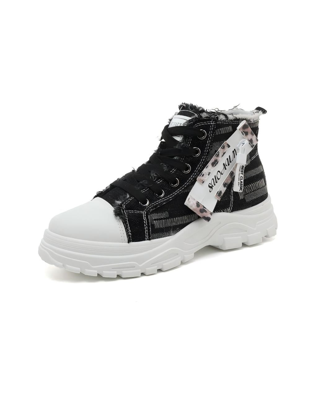 Denim High-top Casual Sneakers