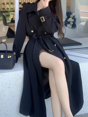 Waist Slimming Mid-length Trench Coats
