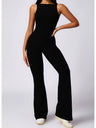 Backless Wide-leg High Elastic Waist Slimming And Shaping Yoga Fitness Outdoor Jumpsuits/pants