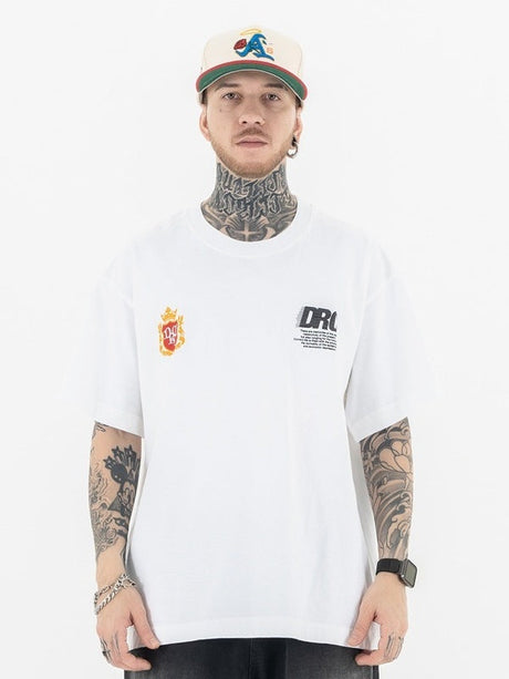 Liber Summer Men's Printed Letter T-shirts