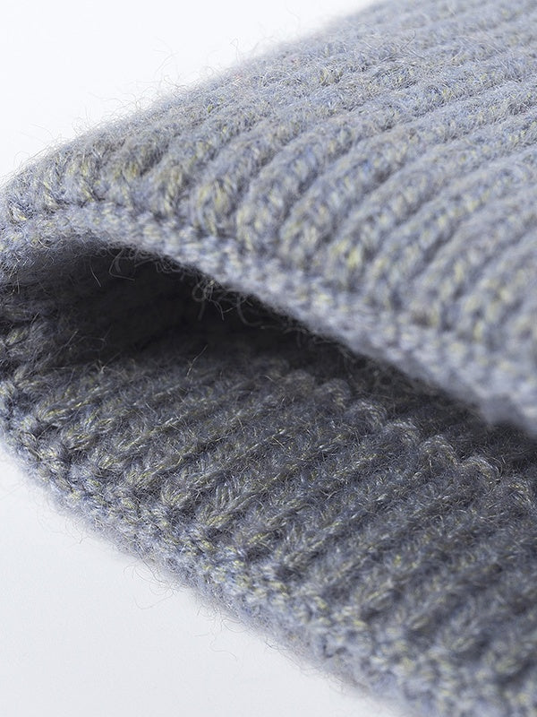 XL Slouchy Beanie, Thick Knit Winter Hat for Large Heads, Extra Warm Skull Cap, One Size