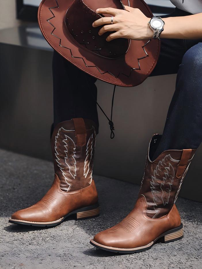 Embroidered Western Boots