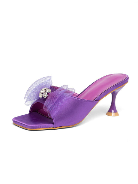 Bow-tie Women's High-heeled Sandals