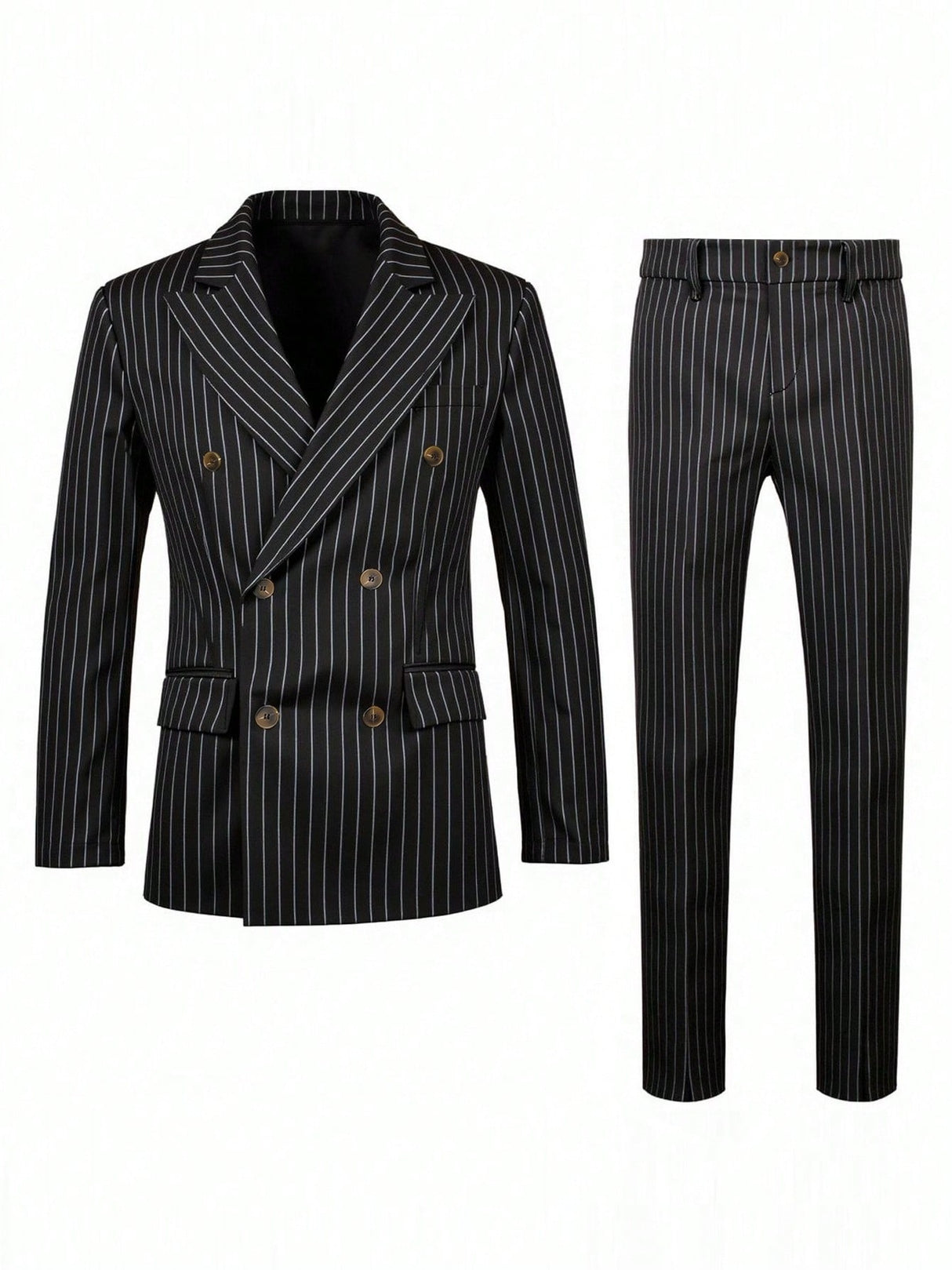 Stripes Business Dinner Wedding Suit 2-piece Sets Set