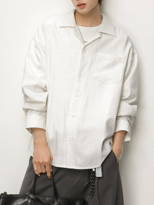 Slight Wrinkles Flax Cuban Territory Shirts