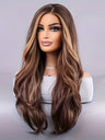 Synthetic Fiber Long Wavy Curl Wig