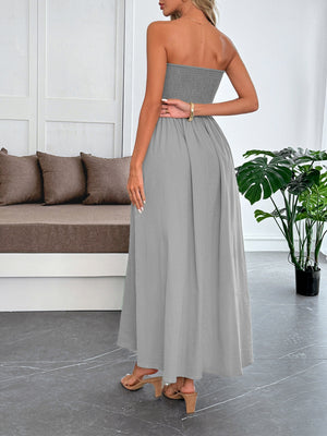 Strapless Waist Corset Maxi Dresses