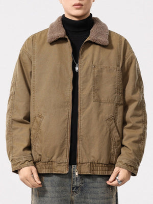 Loose-fit Extra-thick Sherpa-Lined Denim Jacket