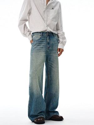 Liber Autumn Men's Pocket decoration Jeans