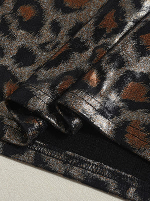 Liber Leopard Print Strapless Mini&Short Dresses