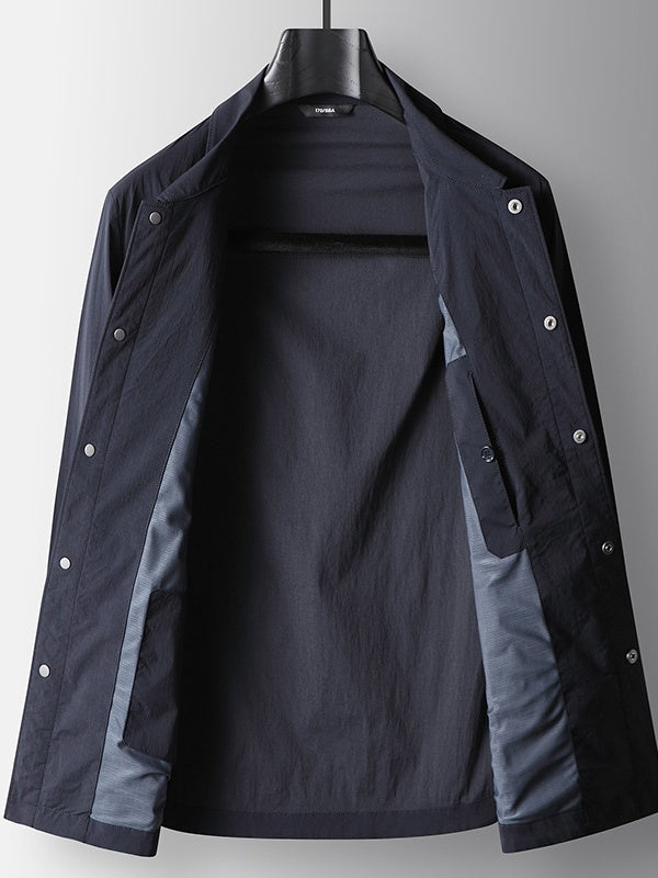 Business 4-Way Stretch Wrinkle-Free Notch-Lapel Lightweight Jacket