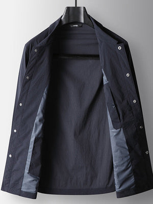 Business 4-Way Stretch Wrinkle-Free Notch-Lapel Lightweight Jacket