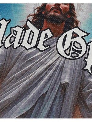 Hip Hop Gothic Alphabet Printed Ins Boxy T-shirts