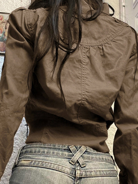 Liber Autumn Women's Pocket Zipper Jackets