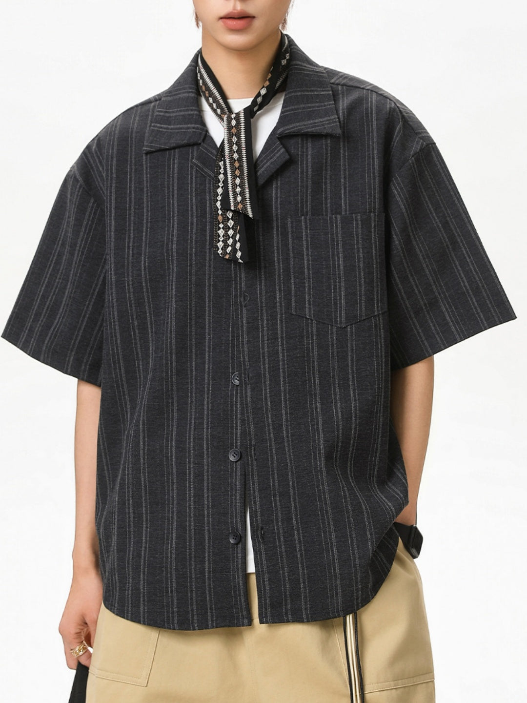 Retro Stripes Cuban Territory Shirts