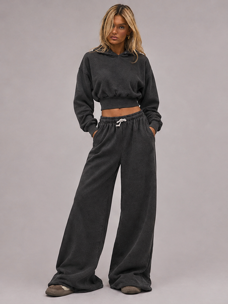 Sports Suit Women's Fashion Casual Sports Suit Straight Leg Pants Hoodie