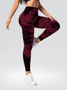 Seamless Tie-dye Jacquard High-waisted Hip Lift Exercise And Fitness Yoga Pants