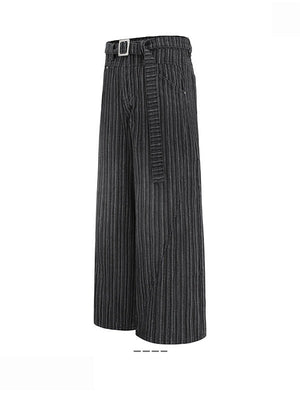 Stripes Leisure Straight Loose Pants