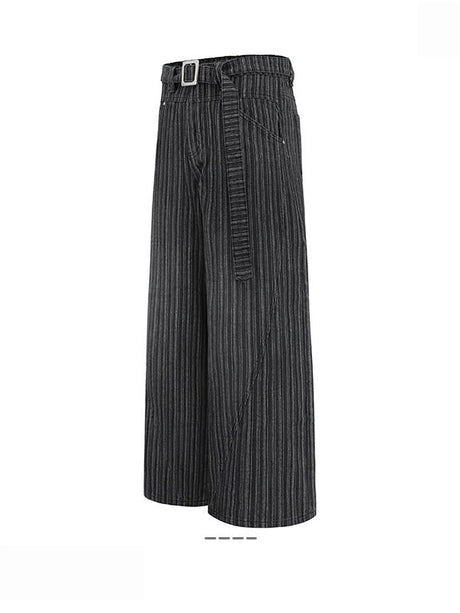 Stripes Leisure Straight Loose Pants