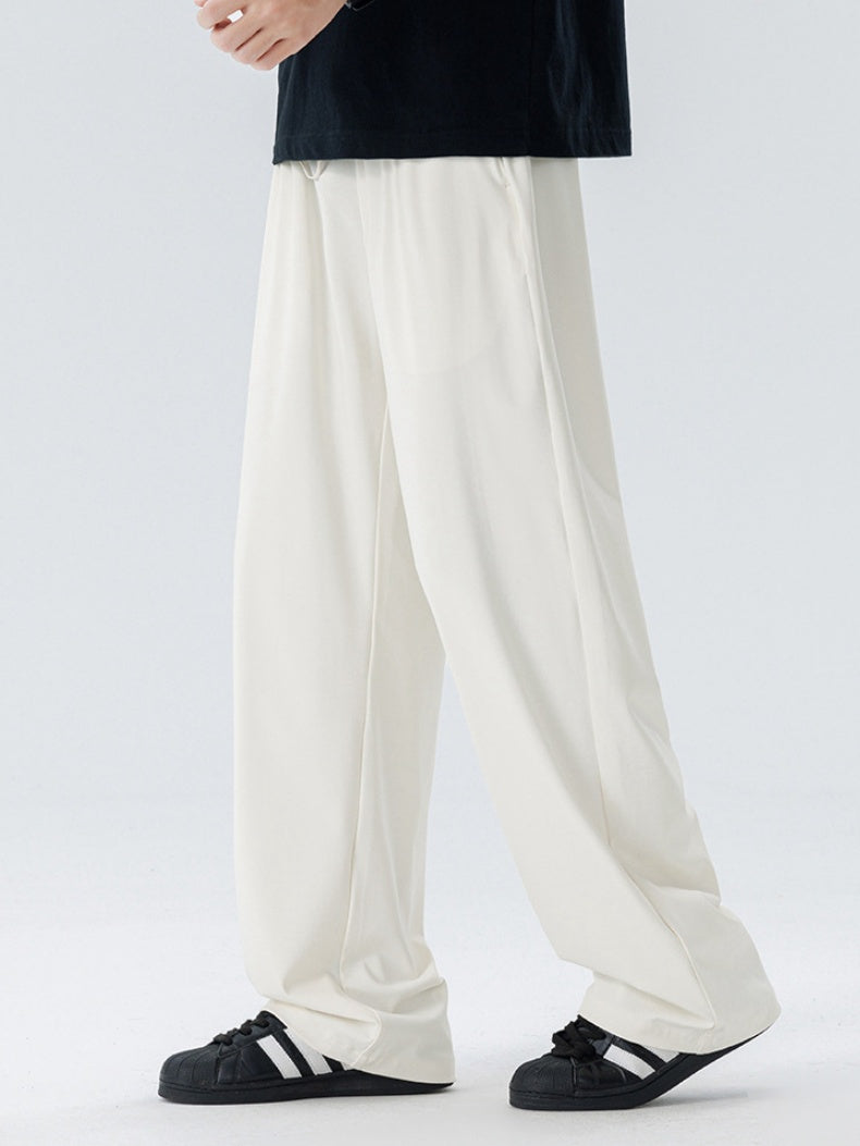 Cool Feeling Lightweight Loose-fit Straight-fit Dress Pants Pants