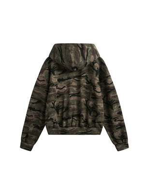Street Camouflage Cardigan Zipper Hoodies