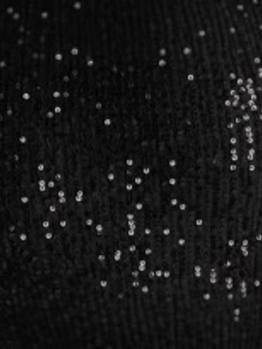 Off-shoulder sequins Hollow long dress