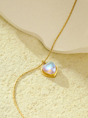 Colorful Heart Pendant Necklace