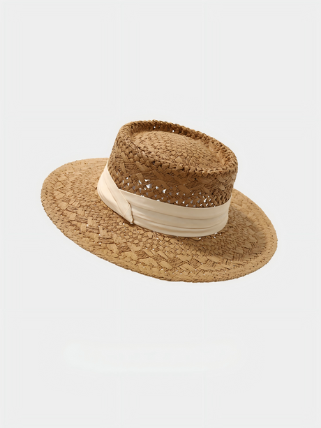 Flat-topped, Openwork Sunshade Hat