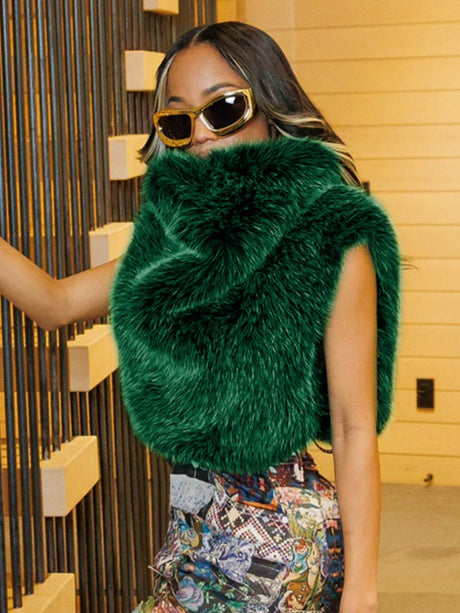 Faux Fur Furry Tank Top/vest