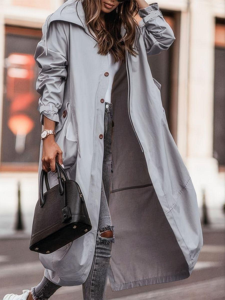 Large Lapels Mid-length Trench Coats