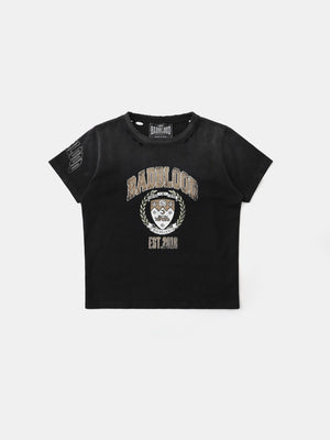 BADBLOOD Work Shop Printed Distressed T-shirts
