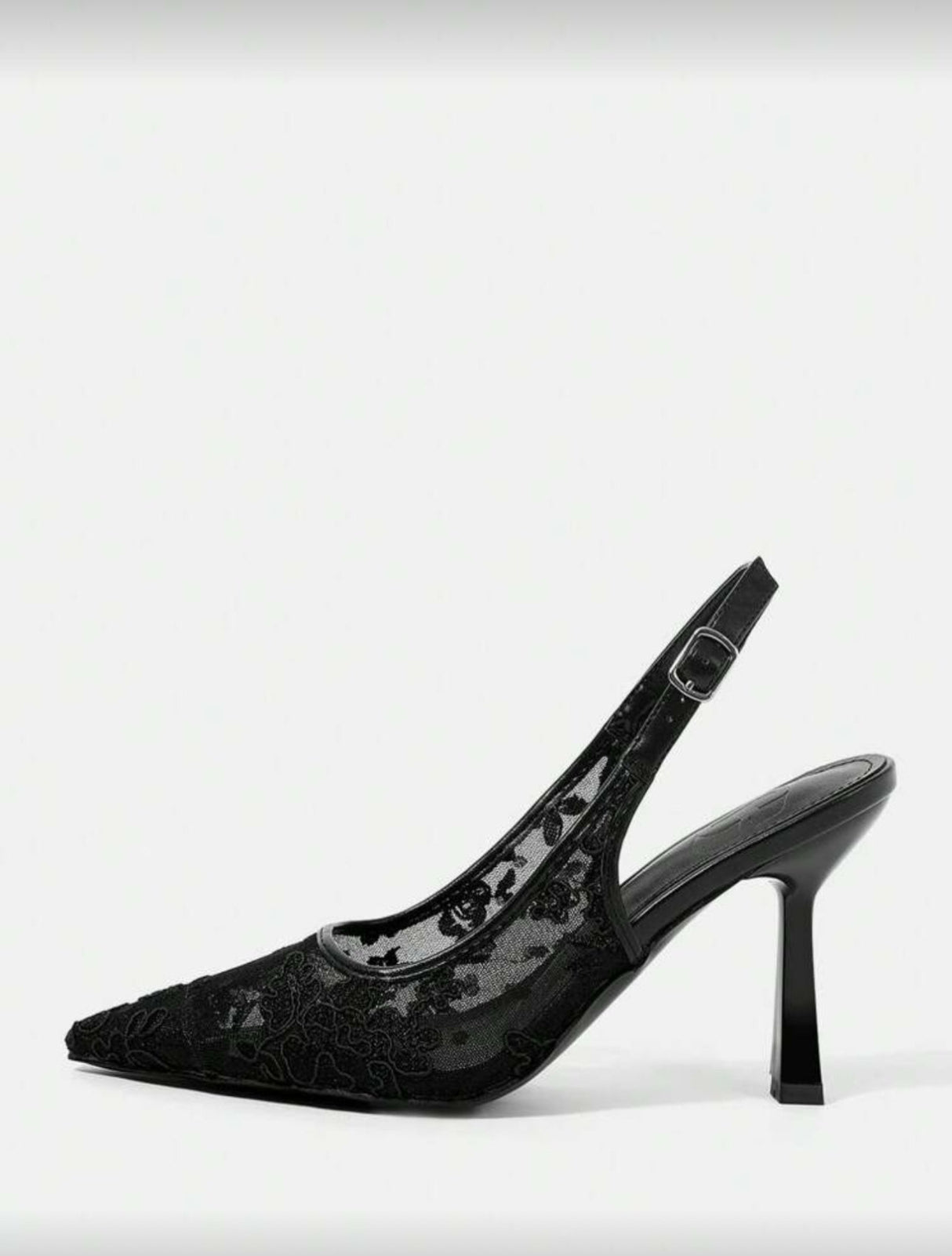 Lace Mesh High Heels