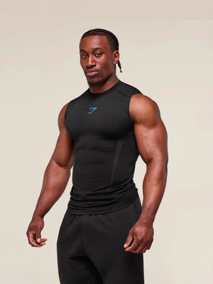 GYMSHARK Fitness Stretch Breathable Tight Tank Tops