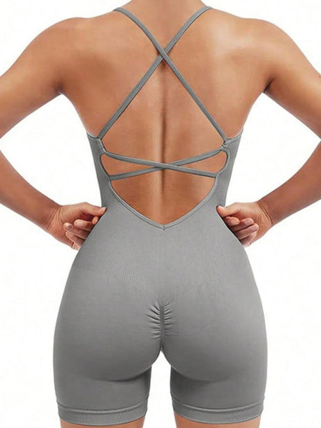 Seamless Quick-drying Beautiful Back And Lifted Buttocks Exercise And Fitness Yoga Jumpsuits&Bodysuits